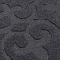 Коврик грязезащитный, 65х65 см, круглый, резина, с ковролином, темно-серый, Уют Классик, ComeForte, VP-6088/2 - фото 2