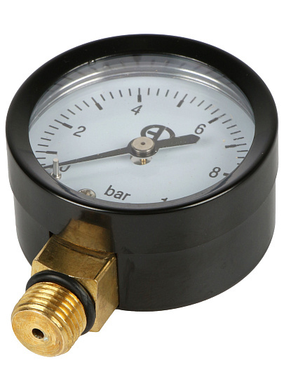 Манометр 1/4"хдиаметр 50 мм, нижний, 10 бар, AquaLink