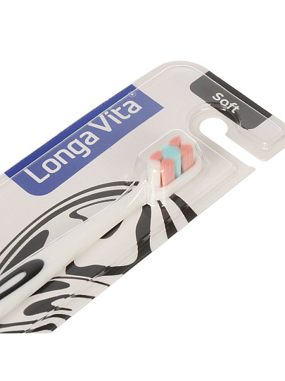 Зубная щетка Longa Vita, Sensitive, мягкая, взрослая, F-05