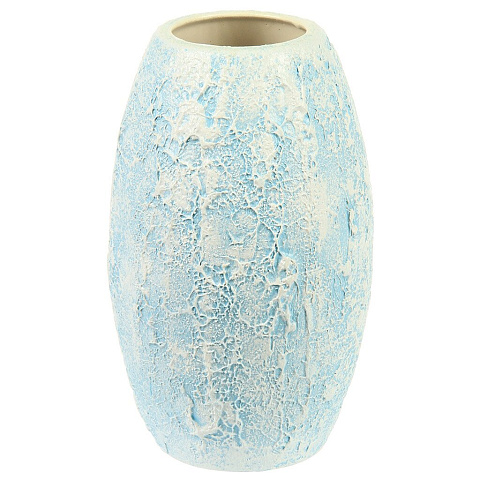Ваза керамика, настольная, Лия Лофт, 10001490, голубая