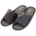 Тапки для мужчин, темно-серые, р. 44, открытые, Денди, DX17-830M