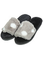 Тапки для женщин, в ассортименте, р. 40-41, открытые, меховые, Fanny