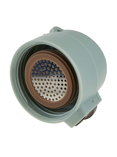 Термокружка нержавеющая сталь, 0.48 л, Alpenkok, колба нержавеющая сталь, с ситечком, вакуумная, зеленая, AK-04827A