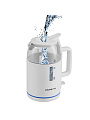 Чайник электрический Polaris, PWK 1545CGL, белый, 1.5 л, 2200 Вт, скрытый нагревательный элемент, стекло, пластик - фото 4
