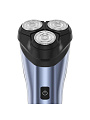 Электробритва аккумуляторная, Polaris, PMR 0613RC wet&amp;amp;dry 4D PRO 5 blades, роторная, сухое/влажное бритье, 5 Вт, 3 бритвенные головки, 5 лезвий, синий металик, 020885 - фото 5