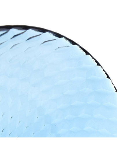 Тарелка обеденная, стекло, 25 см, круглая, Идиллия Лондон Топаз 2, Luminarc, Q1313, синяя