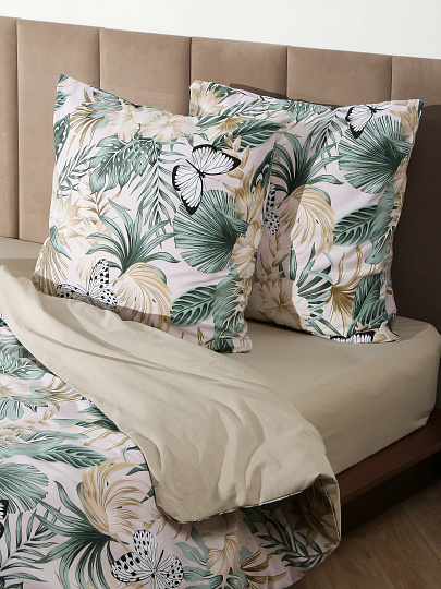 Постельное белье 2-спальное, простыня 215х240 см, 2 наволочки 70х70 см, пододеяльник 175х210 см, Для Snoff, поплин, Джианна