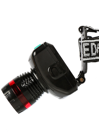 Фонарь налобный, встроенный аккумулятор, зарядка от USB, пластик, в ассортименте, SPE17194-11