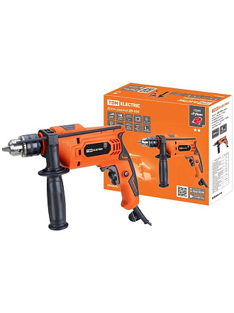 Дрель ударная, TDM Electric, ДУ-550 Рубин, ключевая, 13 мм, 550 Вт, с реверсом, 1 скорость, шнур 3м