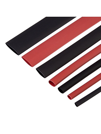 Термоусадочная трубка 14 шт, ТУТнг 2:1, набор №6, 100 мм, Rexant, 29-0106