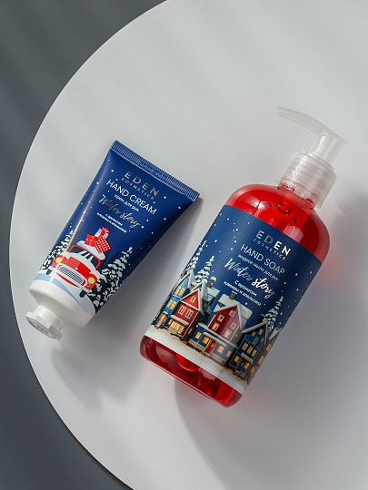 Набор подарочный для женщин, Eden, Winter story BLUE №2, крем для рук 50 мл, мыло жидкое 245 мл