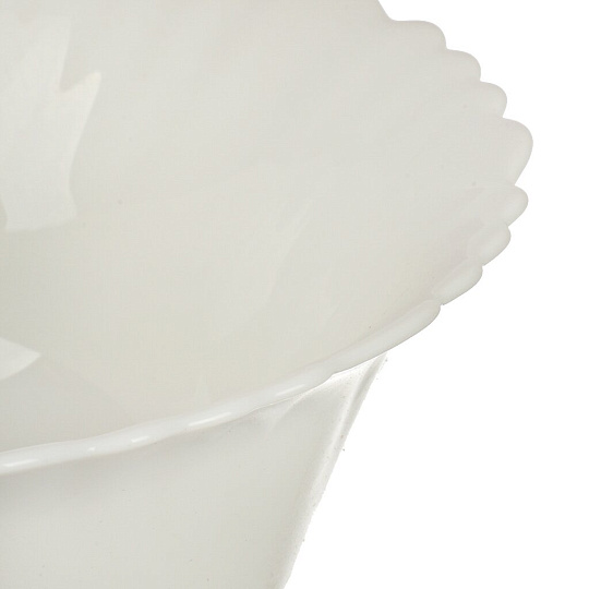 Салатник стеклокерамика, круглый, 6 шт, 18х6.9 см, 0.8 л, Белый, Daniks