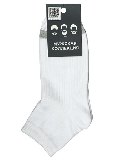 Носки для мужчин, хлопок, Красная ветка, белые, р. 29, С 198