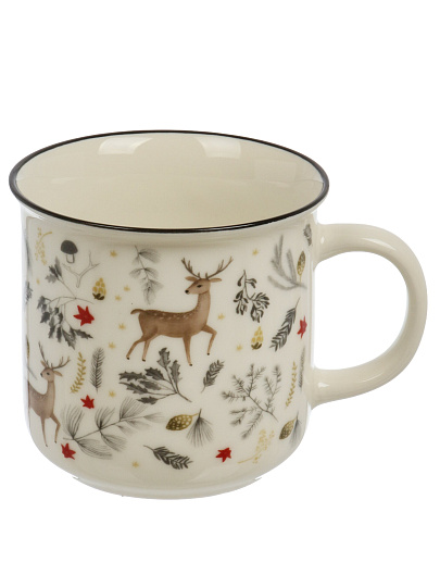 Кружка керамика 400 мл, Зимняя сказка, в асс, BR562/3828