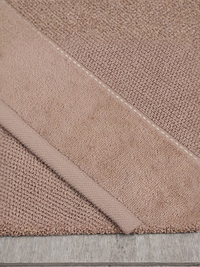 Полотенце банное 50х90 см, 100% хлопок, 470 г/м2, Амур, Silvano, бежевое, Узбекистан