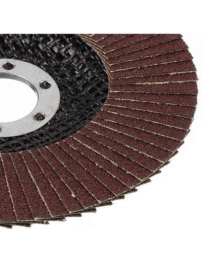 Круг лепестковый торцевой шлифовальный, Targ, диаметр 125 мм, посадочный диаметр 22.2 мм, зернистость P100, 663408