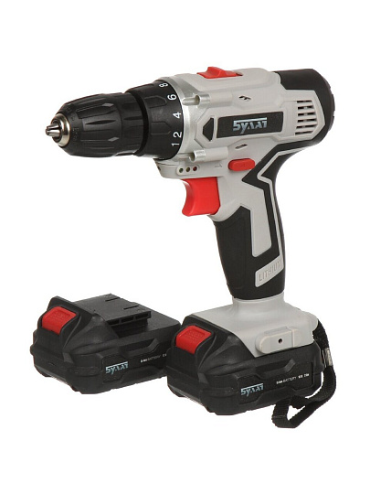 Дрель-шуруповерт аккумуляторный, Булат, ДАБ 12, 12 В, быстрозажимной патрон, кейс, 201111412