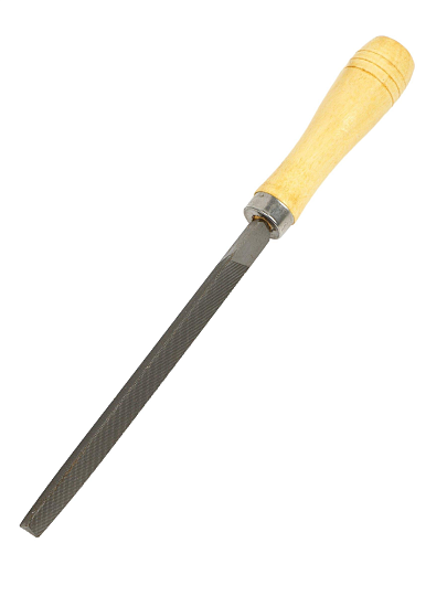 Напильник трехгранный, 150 мм, №2, деревянная ручка, Bartex, 12025