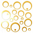 Наклейка декоративная Орбита-3, 25х30 см, золотая, Ваша Светлость, 1-00101FG - фото 2