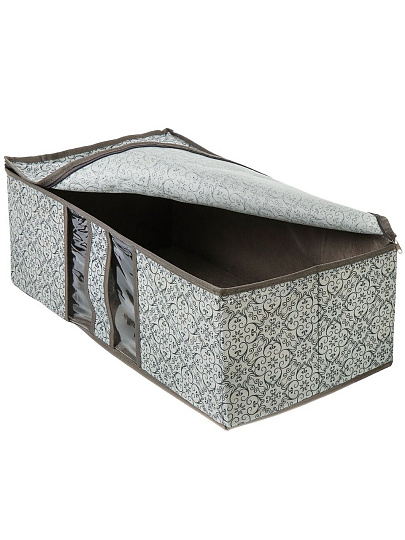 Кофр для хранения, с крышкой, 60х30х20 см, спанбонд, с молнией, ВС-121-603020