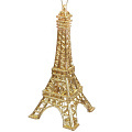 Елочное украшение Эйфелева башня, золото, 16.5х7.5 см, полимер, SYYKLA-182111G