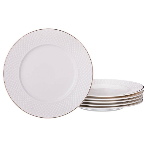 Набор из 6 десертных тарелок диаманд голд диаметр: 19 см, 359-375