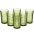 Набор стаканов 300 мл, стекло, 6 шт, Ромб, зеленый - фото 3