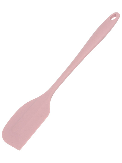 Лопатка кулинарная силикон, 27,5 см, навеска, Daniks, розовый мусс, Y4-9593