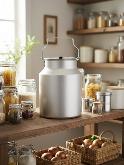 Бидон алюминий, 10 л, с ручкой, Scovo, МТ-080