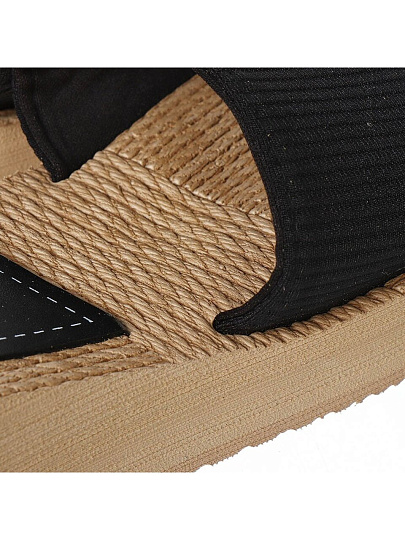 Обувь пляжная для женщин, бежевый, черная, р. 38, Каталония, T2022-516