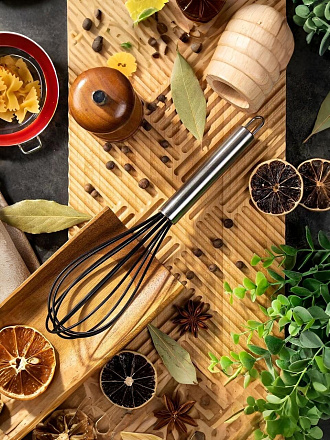 Венчик силикон, навеска, черный, Daniks, Stark, YW-KT258-1