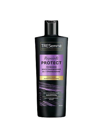 Шампунь TRESemme, Repair and Protect с биотином, для сухих и поврежденных волос, 400 мл
