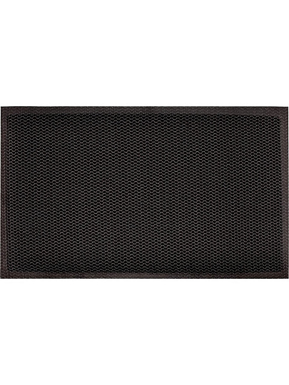 Коврик грязезащитный, 40х60х0.7 см, прямоугольный, серо-черный, Mesh mat Комфорт, ComeForte, MM-02