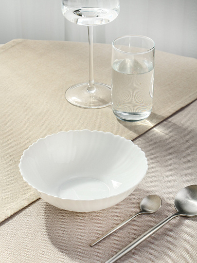 Салатник стеклокерамика, круглый, 18х6 см, 0.6 л, Опал, TW70