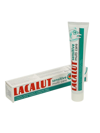 Зубная паста Lacalut, Sensitive multi care, 60 мл, комплексный уход