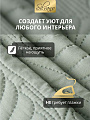 Покрывало 2-спальное, 180х200 см, 100% полиэстер, стеганое, Silvano, Фауна, пудрово-зеленое - фото 4