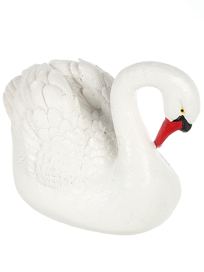 Фигурка садовая декоративная Лебедь, 21х12.5х14.5 см, полистоун, Y4-11223