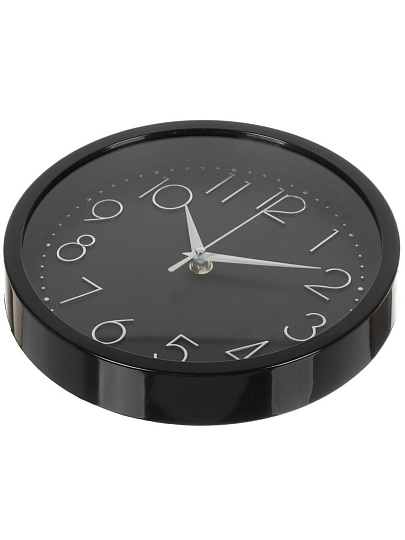 Часы настенные, 23 см, круглые, пластик, стекло, Y6-6091