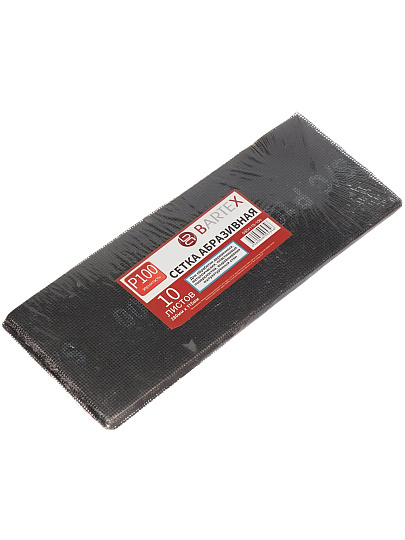 Сетка абразивная зернистость P100, 115х280 мм, 10 шт, Bartex, 0304115-100