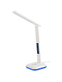 Светильник настольный 520 Лм, дисплей с часами, сенсорное включение, 3 цвета свечения, 8 Вт, белый, абажур белый, General Lighting Systems, 800152