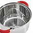 Набор посуды нержавеющая сталь, 6 предметов, 2.2 л, 3 л, 4 л, индукция, Webber, BE-624/6 - фото 2