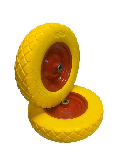 Колесо для тачки полиуретан PU, 4.80/4.00-8, втулка D20 мм, Mawipro