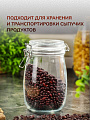 Банка для сыпучих продуктов, стекло, 1 л, с крышкой, с бугельным замком, Y3-1368/318559 - фото 3
