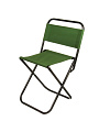 Стул складной, со спинкой, сталь, полиэстер, 80 кг, 32х28х58 см, зеленый, DW-1004C, 993073