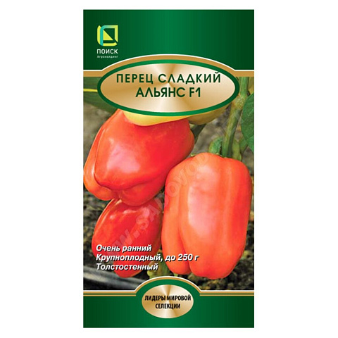 Семена Перец сладкий, Альянс F1, 12 шт, цветная упаковка, Поиск