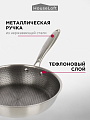 Сковорода нержавеющая сталь, 26 см, антипригарное покрытие, HouseLoft, индукция, B020176 - фото 2