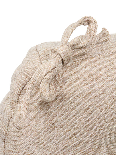 Сиденье мягкое 100% полиэстер, 40х40 см, бежевое, с завязками, A140086