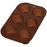 Форма для запекания силикон, 17.5х25.5 см, прямоугольная, 6 кексов, шоколад, Daniks, Savory, Y4-4965 - фото 4