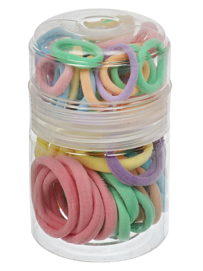 Набор резинок в тубе, 30 больших, 34 маленьких, A110078
