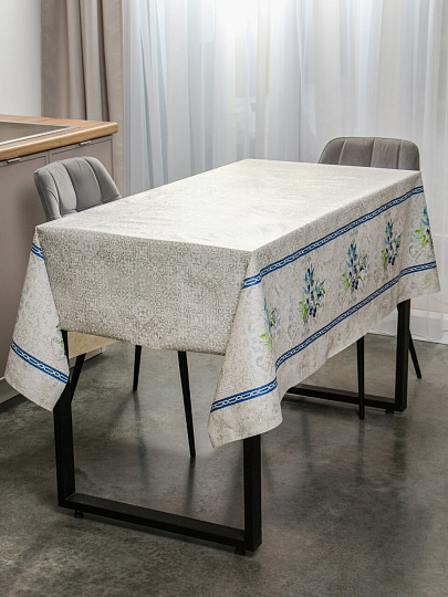 Скатерть Silvano, Элегия, 1.39х1.6 м, ПВХ на тканевой основе, PW195-R973-1